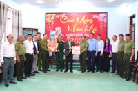 Bí thư Tỉnh ủy Thái Đại Ngọc thăm, chúc Tết Công an tỉnh Gia Lai