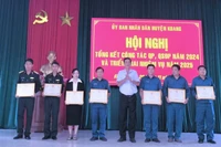 Kbang: Khen thưởng 7 tập thể, 20 cá nhân trong thực hiện nhiệm vụ quốc phòng, quân sự địa phương