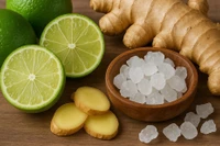 Tăng đề kháng cho cơ thể từ thức ngâm chanh-gừng-đường phèn.