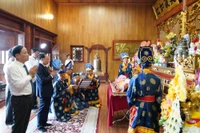 Lễ giỗ 157 năm ngày mất Anh hùng dân tộc Nguyễn Trung Trực tại Đền thờ thôn Vĩnh Hội (xã Cát Tiến, tỉnh Gia Lai) ngày 31-10-2025.