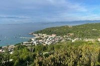 Một góc xã đảo Nhơn Châu nhìn từ trên cao. 