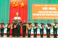 Gia Lai: Công bố quyết định thành lập 10 tổ chức Đảng trực thuộc Đảng bộ Quân sự tỉnh