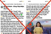 Trang Facebook giả mạo Bộ Tài chính. Ảnh: BTC