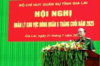 Bộ CHQS tỉnh Gia Lai tổ chức hội nghị quản lý khu vực đóng quân 6 tháng cuối năm 2025