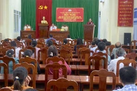 Quang cảnh tiếp xúc cử tri tại xã An Hòa. Ảnh: X.Đ