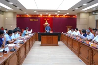 Quang cảnh Hội nghị giao ban đánh giá tình hình sau gần 3 tháng vận hành mô hình chính quyền địa phương 2 cấp. Ảnh: N.H