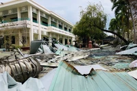 Gia Lai khẩn trương khắc phục thiệt hại trường, lớp sau bão Kalmaegi.