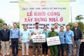 Khởi công xây nhà cho 2 hộ nghèo tại xã Ia Hrú