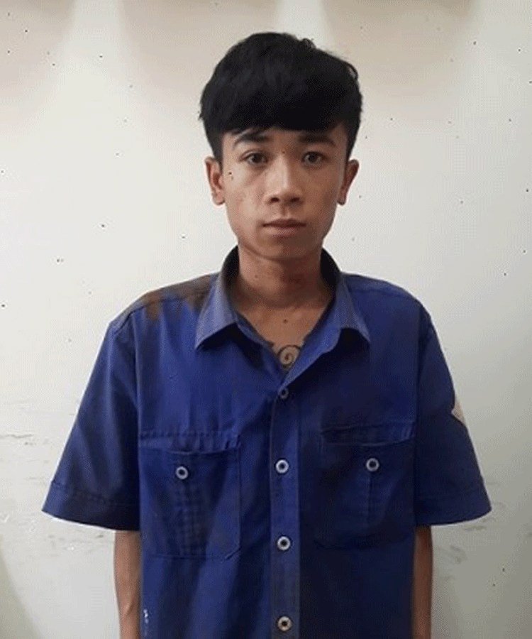 Đối tượng Nguyễn Văn Lai tại Cơ quan Điều tra. Ảnh: L.A