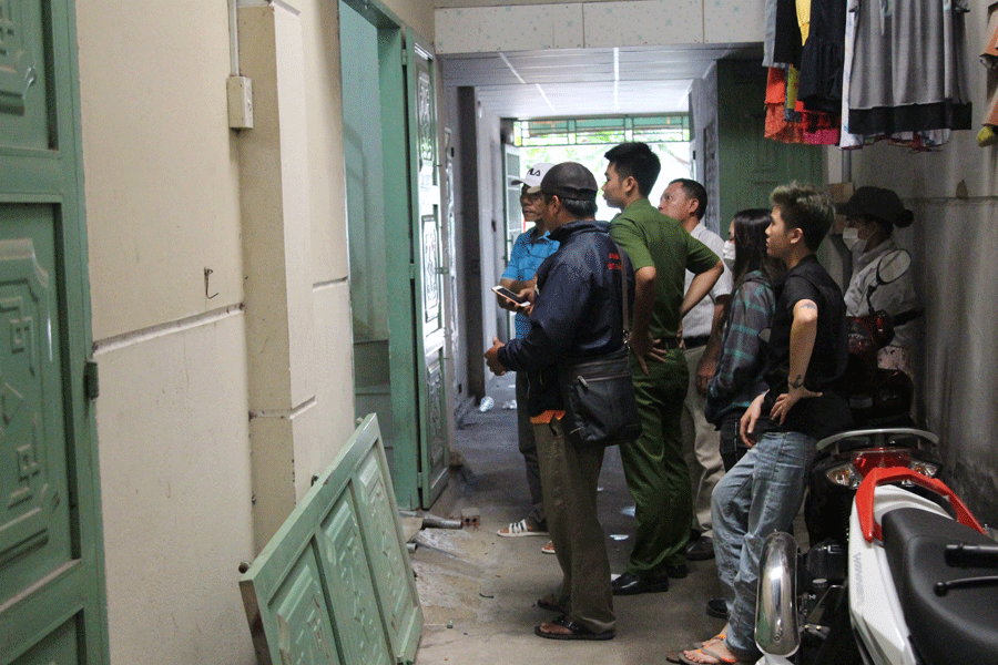 Hiện trường vụ việc.