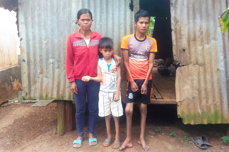 Hoàn cảnh xót xa của gia đình bà Siu H’Bup. Ảnh: H.H Hoàn cảnh xót xa của gia đình bà Siu H’Bup. Ảnh: H.H