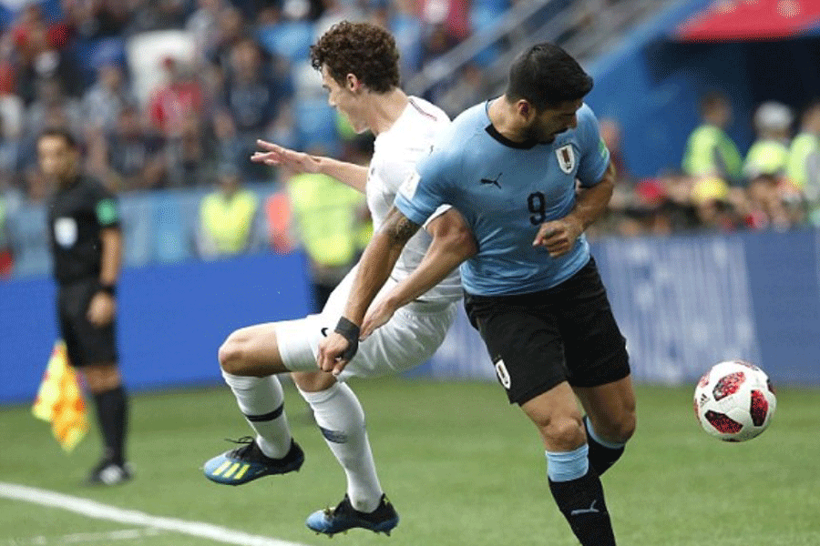 Uruguay đã bất lực trước đội bóng đến từ Châu Âu.