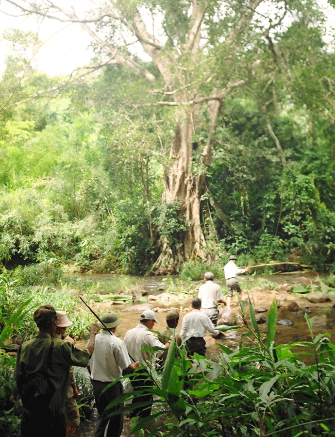 Căn cứ cách mạng Krong-nơi Thiếu tướng Kpă Thìn công tác những năm 70 của thế kỷ trước. Ảnh: L.B.T Căn cứ cách mạng Krong-nơi Thiếu tướng Kpă Thìn công tác những năm 70 của thế kỷ trước. Ảnh: L.B.T