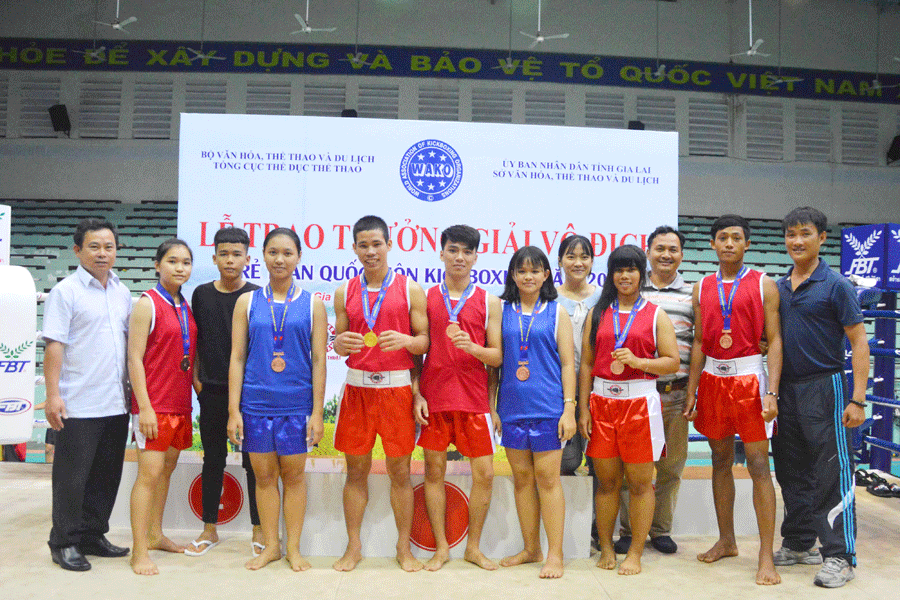 Đội tuyển Gia Lai tham dự Giải Vô địch trẻ toàn quốc Kick boxing năm 2018. Ảnh: M.V Đội tuyển Gia Lai tham dự Giải Vô địch trẻ toàn quốc Kick boxing năm 2018. Ảnh: M.V