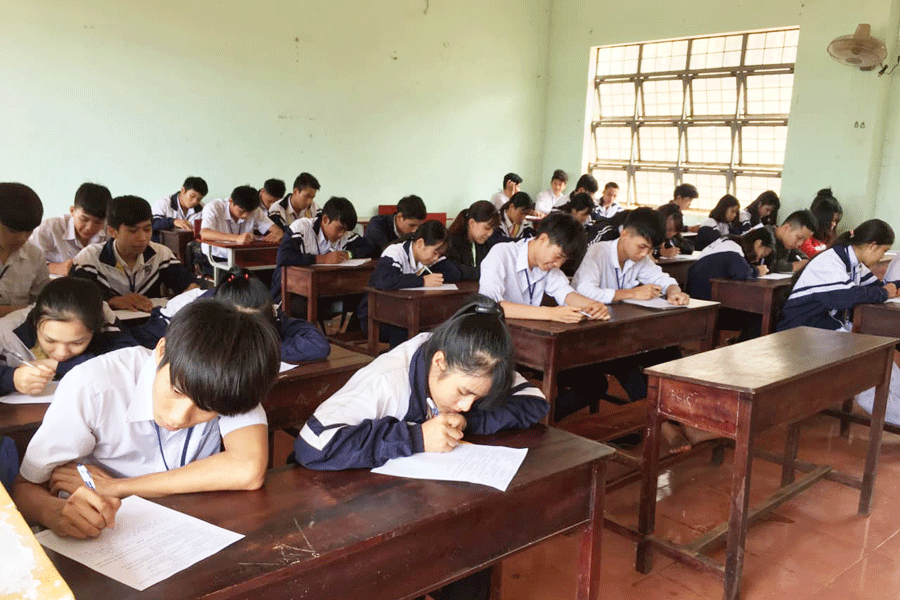 Chất lượng giáo dục tại Trường THPT A Sanh ngày càng được nâng cao. Ảnh: H.S