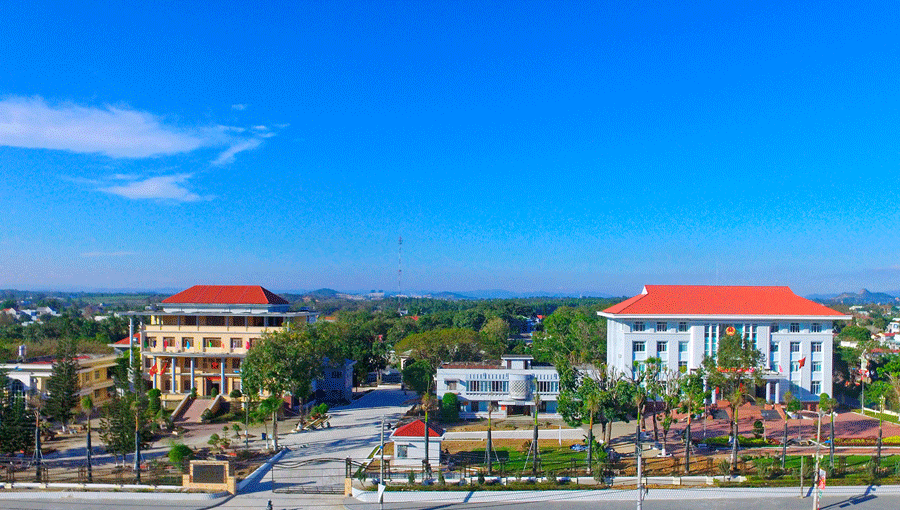 Trung tâm hành chính thị xã An Khê. Ảnh: N.M Trung tâm hành chính thị xã An Khê. Ảnh: N.M