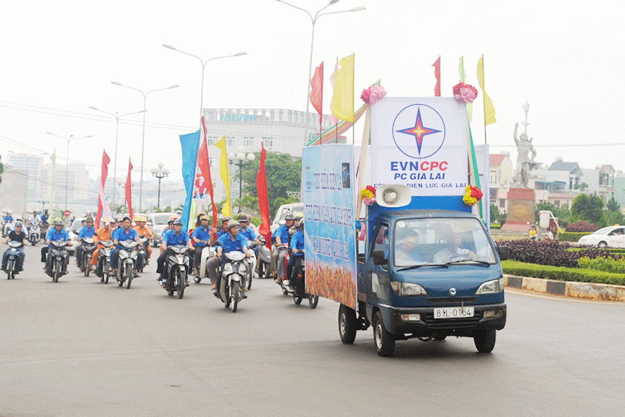 Diễu hành hưởng ứng Giờ Trái đất. Ảnh: internet