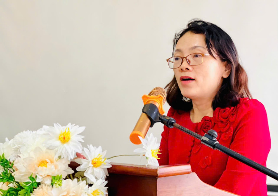 Phó Giám đốc Sở Nông nghiệp và Môi trường Hà Thị Thanh Hương chủ trì hội thảo. Ảnh: A.H z6901668813317-d7f414608e9b981f0c18a9c1bf9b92af.jpg