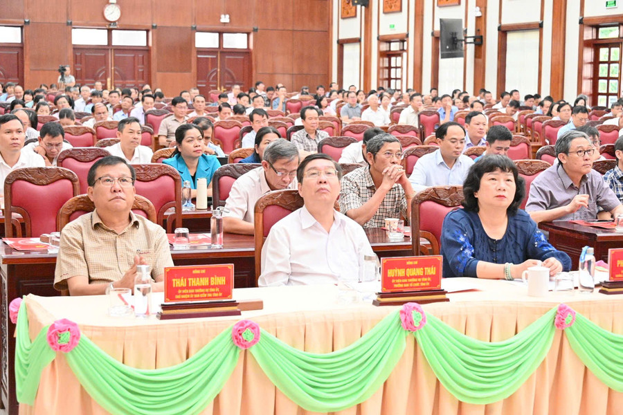 Các đại biểu tham dự hội nghị tại điểm cầu Gia Lai. Ảnh: Đ.T z6612709883730-915ad362a6ca4ce23bec4ef644428977.jpg