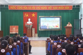 Tuyên truyền an toàn giao thông và phòng-chống tội phạm cho đoàn viên, thanh niên tại phường An Nhơn Đông