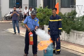 Hướng dẫn kỹ năng phòng cháy, chữa cháy cho cư dân chung cư Hoàng Văn Thụ
