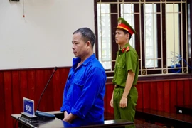 Bị cáo Chương tại phiên tòa sơ thẩm ngày 30-9. Ảnh: N.L