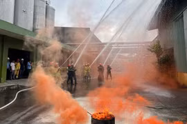 Gia Lai: Diễn tập chữa cháy, cứu nạn cứu hộ tại các doanh nghiệp.