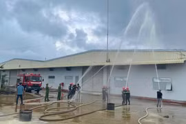 Thực tập phương án chữa cháy, cứu nạn, cứu hộ tại Công ty Cổ phần Tingco Bình Định