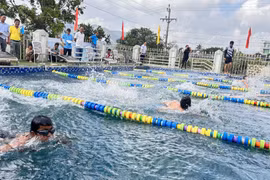 Tuy Phước tổ chức thành công Giải bơi lội Đại hội TDTT lần thứ I