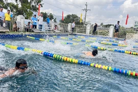 Tuy Phước tổ chức thành công Giải bơi lội Đại hội TDTT lần thứ I