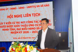 Xã Gào lấy ý kiến cử tri đối với người được dự kiến giới thiệu ứng cử đại biểu HĐND 2026-2031