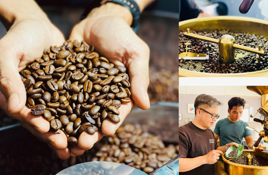 Rang mộc là hình thức chế biến mà các roaster dùng để giữ hương vị nguyên bản, đặc trưng của dòng cà phê Robusta. Ảnh: T.D 3f7ad445fcb374ed2da2.jpg