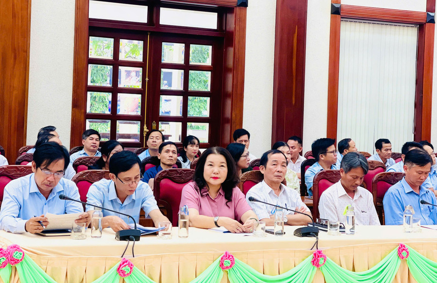 Các đại biểu tham dự Hội nghị toàn quốc về công tác chuẩn bị Kỳ thi tốt nghiệp THPT năm 2025 tại điểm cầu tỉnh Gia Lai. Ảnh: T.D fb130bf928979fc9c686.jpg