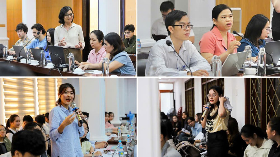 Giảng viên và sinh viên Trường Đại học Quy Nhơn trong một buổi tập huấn về nội dung quản lý an toàn phòng thí nghiệm. Ảnh: ĐVCC 49c791735a55d20b8b44.jpg