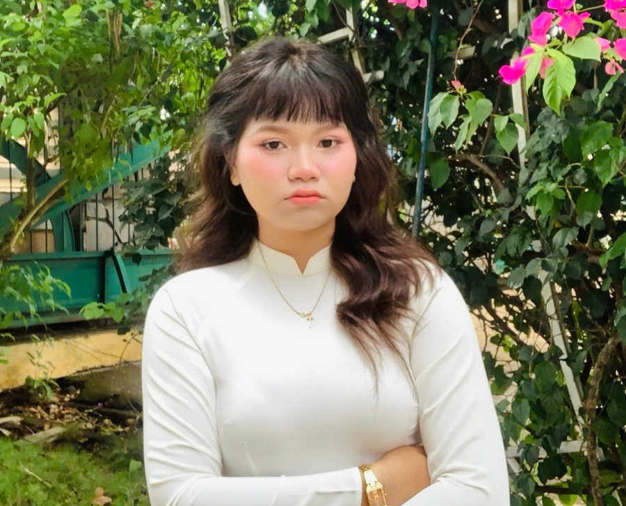 Em Rơ Lan Siu Sỷ (Trường Phổ thông Dân tộc Nội trú THPT số 2 tỉnh) đặt nguyện vọng 1 vào ngành Sư phạm Lịch sử. Ảnh: NCCC 134212bf9323257d7c32.jpg