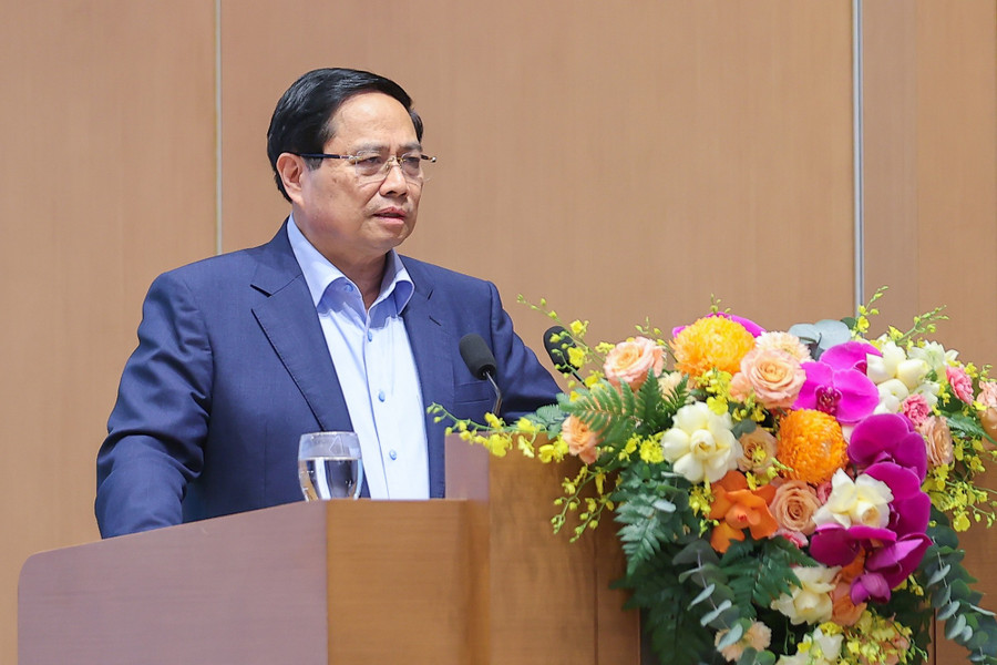 Thủ tướng Phạm Minh Chính phát biểu tại phiên họp. Ảnh: VGP/Nhật Bắc thu-tuong-chinh-phu-pham-minh-chinh.jpg