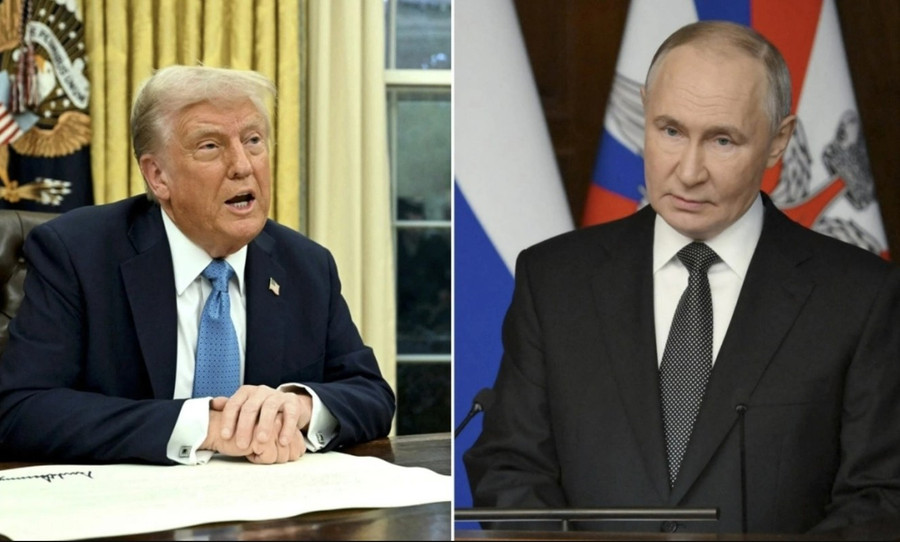 Tổng thống Mỹ Donald Trump (trái) và Tổng thống Nga Vladimir Putin. Ảnh: AFP 3.jpg
