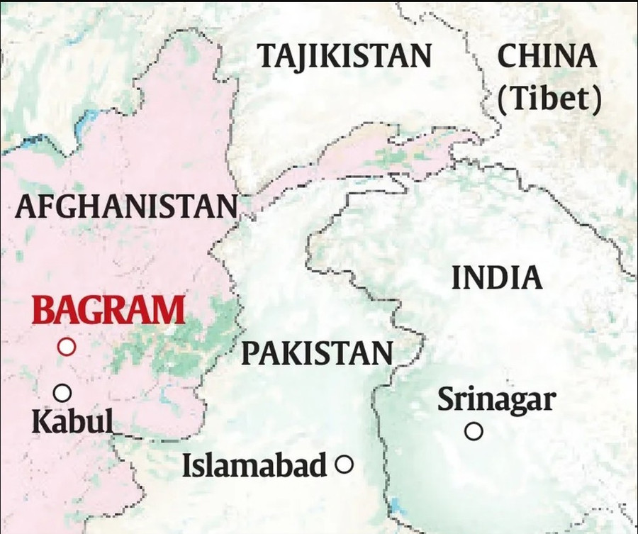 Vị trí căn cứ Bagram ở Afghanistan. Ảnh: Drishtiias b1.jpg