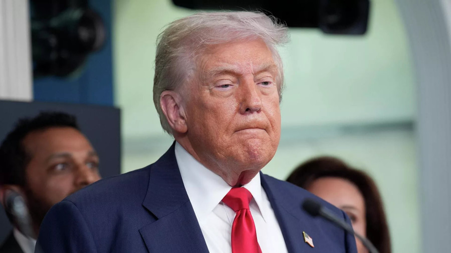 Tổng thống Mỹ Donald Trump phát biểu trong cuộc họp báo tại Nhà Trắng ở Washington. Ảnh RIA tong-thong-my-donald-trump-phat-bieu-trong-cuoc-hop-bao-tai-nha-trang-o-washington-anh-ria.jpg