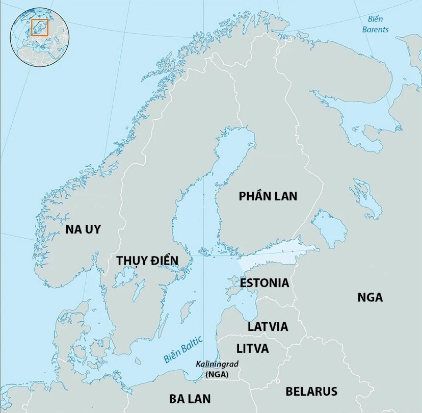 Vị trí Nga, Belarus và một số quốc gia lân cận. Đồ họa: Britannica t3.jpg