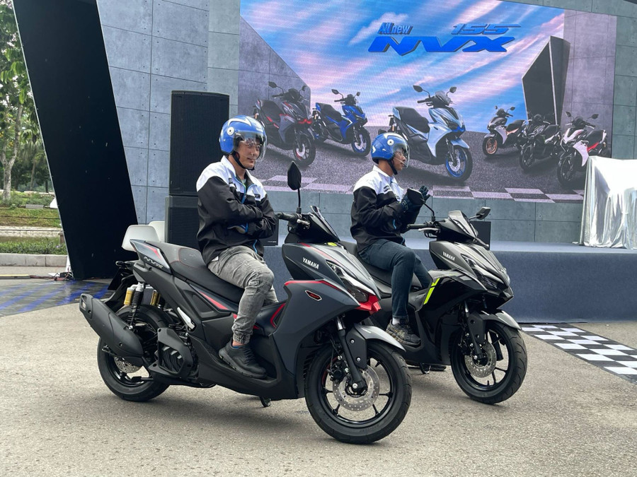 Yamaha NVX 155 2025 vẫn được trang bị khối động cơ xăng Blue Core 155cc, xi-lanh đơn, làm mát bằng dung dịch, tích hợp công nghệ van biến thiên VVA. Ảnh: S.T 123.jpg