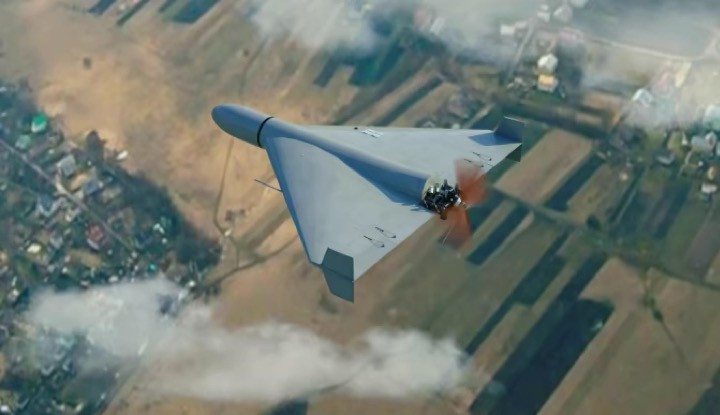 Mẫu UAV tầm xa Geran-2 của Nga. Ảnh: Ukrainska Pravda mau-uav-tam-xa-geran-2-cua-nga-anh-ukrainska-pravda.jpg