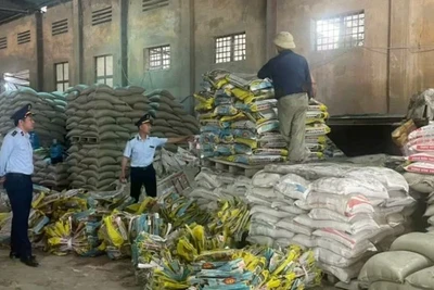 Sản xuất 67,2 tấn phân bón giả nhãn hiệu, bị phạt 246 triệu đồng