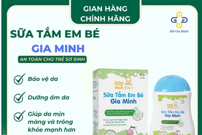 Đình chỉ lưu hành sữa tắm em bé Gia Minh