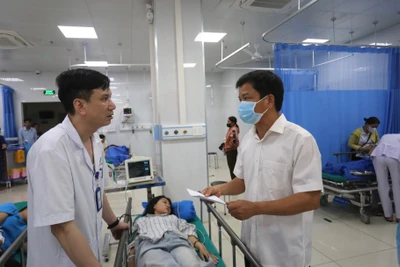 Sức khỏe các nạn nhân vụ lật xe đưa đón học sinh đã ổn định