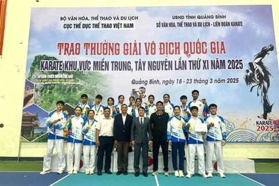 Gia Lai giành 22 huy chương ở Giải Vô địch quốc gia Karate khu vực miền Trung-Tây Nguyên