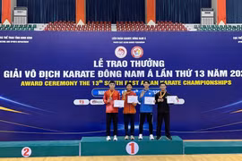 Võ sĩ Gia Lai giành huy chương bạc Giải Vô địch Karate Đông Nam Á
