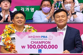 Tay cơ Gia Lai vô địch PBA Tour, nhận gần 2 tỷ tiền thưởng