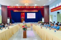 Quang cảnh hội nghị tổng kết tình hình thực hiện nhiệm vụ phát triển kinh tế-xã hội, đảm bảo an ninh-quốc phòng năm 2024 huyện Phú Thiện. Ảnh: Vũ Chi