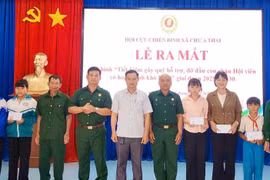 Cựu chiến binh xã Chư A Thai ra mắt mô hình tiết kiệm gây quỹ hỗ trợ con cháu hội viên khó khăn